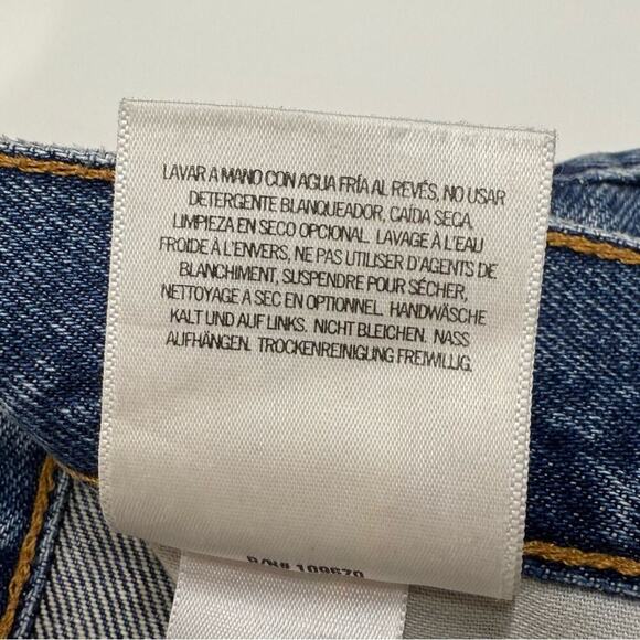 Goldsign | High-Rise Tapered-Leg Jeans | Blue | Size 29 - Picture 10 of 16